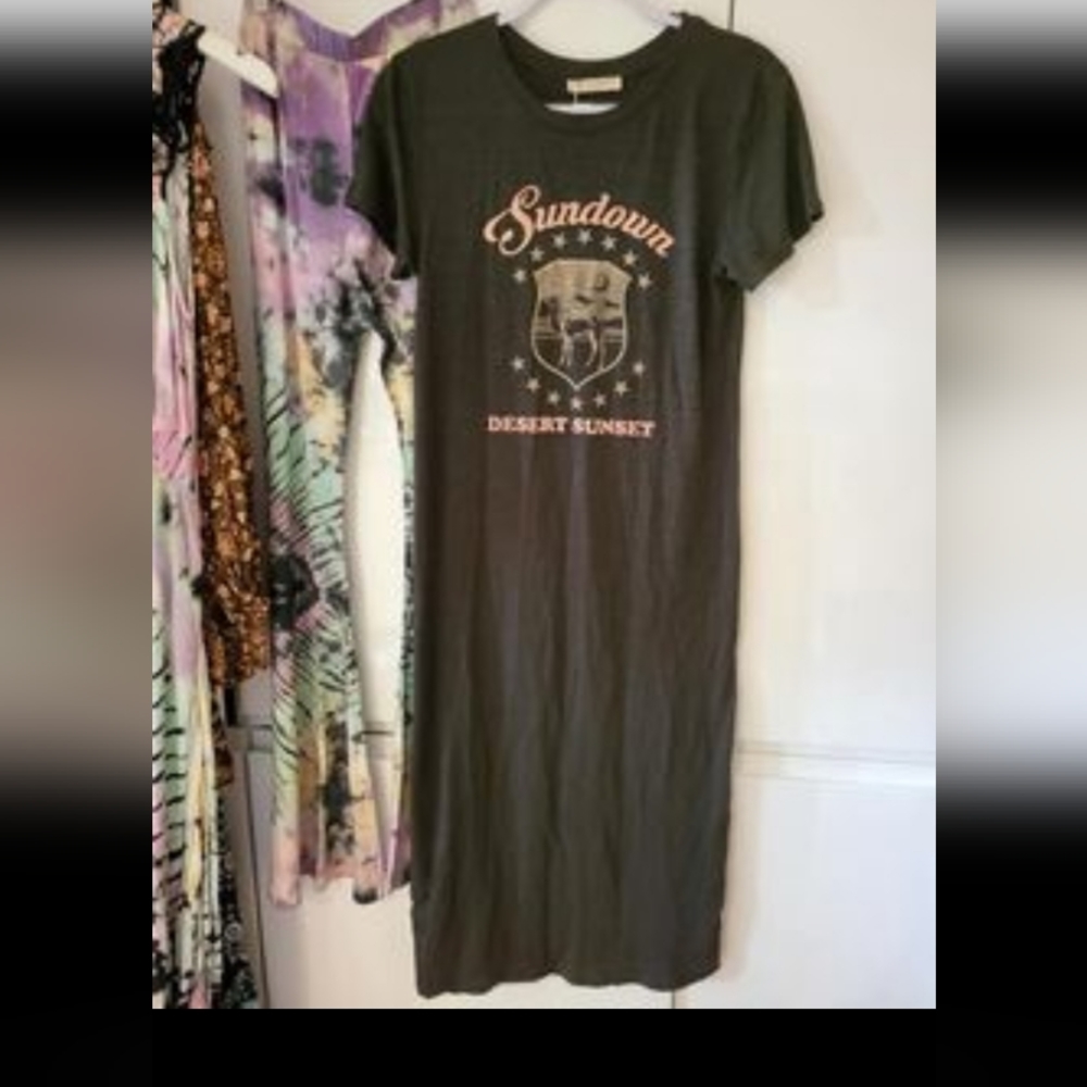 Spell SAMPLE LONG TEE DRESS S SWAP ONLY 🖤🤍PRICED 4 ATTENTION